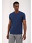 İndigo Erkek Basic Kısa Kol Standart Kalıp O Yaka T-Shirt - 87911 4