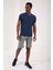 İndigo Erkek Basic Kısa Kol Standart Kalıp O Yaka T-Shirt - 87911 5