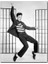Ahşap Tablo Elvis Presley Dans Ediyor 1