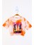 Toontoy Kız Çocuk Batik Desenli Fashıon Baskılı Crop Tişört 1