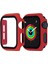 Apple Watch Uyumlu 42 mm Darbe Korumalı Gard Kordon - Kırmızı 1