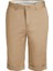 Bej Pamuklu Nanotex Slim Fit Şort 2