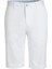 Beyaz Pamuklu Nanotex Slim Fit Şort 2