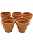 5 Adet El Yapımı 6 cm Terracotta Seramik Saksı (6cm x 6cm) 1