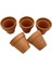 5 Adet El Yapımı 6 cm Terracotta Seramik Saksı (6cm x 6cm) 3