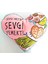 Sevgi Neydi Sevgi Yemekti 34 cm Kalp Yastık 1
