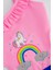 Açık Pembe Kız Çoçuk Rainbow Cloud Mayokini 2