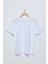 Erkek Beyaz V Yaka T-Shirt 2