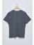 Erkek Gri V Yaka T-Shirt 2