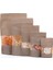 Kraft Pencereli Kilitli Doypack 250'li 13X22,5 cm 3