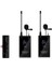 UM100 Kit-6 Ultra Kompakt Iphone Ios Için 1 Alıcı 2 Vericili Uhf Kablosuz Yaka Mikrofon Seti 1