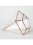 Bakır Rose Gold Geometrik Teraryum Prizma Cam Fanus 26X21X21CM 3