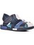210111 Lacivert-Kot-Beyaz Comfort Erkek Çocuk Sandalet 3