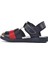 210111 Lacivert-Beyaz-Kırmızı Comfort Erkek Çocuk Sandalet 2