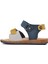 210109 Lacivert-Bej-Hardal Comfort Erkek Çocuk Sandalet 2