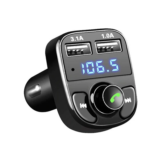 Bydiz Car X8 Araç Transmitter 3.1A Bluetooth Araç Kiti