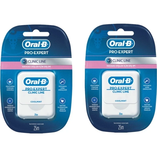 hepsiburada Oral-B Diş Ipi Pro-Expert Clinic Line 25 M x 2 Li Paket hepsiburada Oral-B Diş Ipi Pro-Expert Clinic Line 25 M x 2 Li Paket