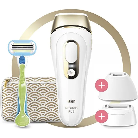 Braun Silk·expert PL5237 Yeni Nesil Ipl 400.000 Atımlı Ipl, 2 Başlıklı Tüy Alma Cihazı