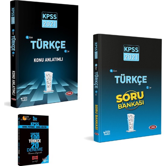 Data 2021 KPSS Türkçe Konu Anlatımlı ve Data Türkçe Soru Bankası + Yargı 20 Deneme