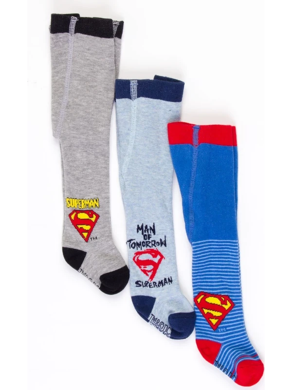 Superman Bebek 3'lü Külotlu Çorap 17048