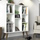 YÇ Dekor Kitaplık Dekoratif Modern Raflı Beyaz Kitaplık