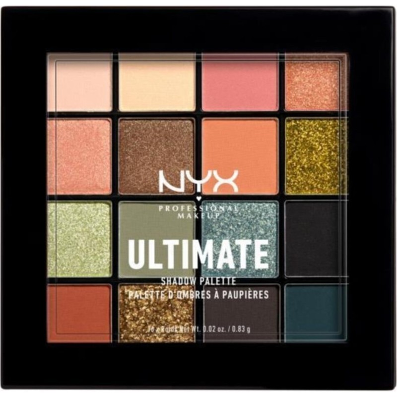 NYX Professional Makeup Utopia Göz Far Paleti Ultimate Shadow Pallette 16 Renkli Toz Formda Uzun Süre Kalıcı Makyaj