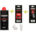 Zippo Benzin - Taş - Fitil Seti