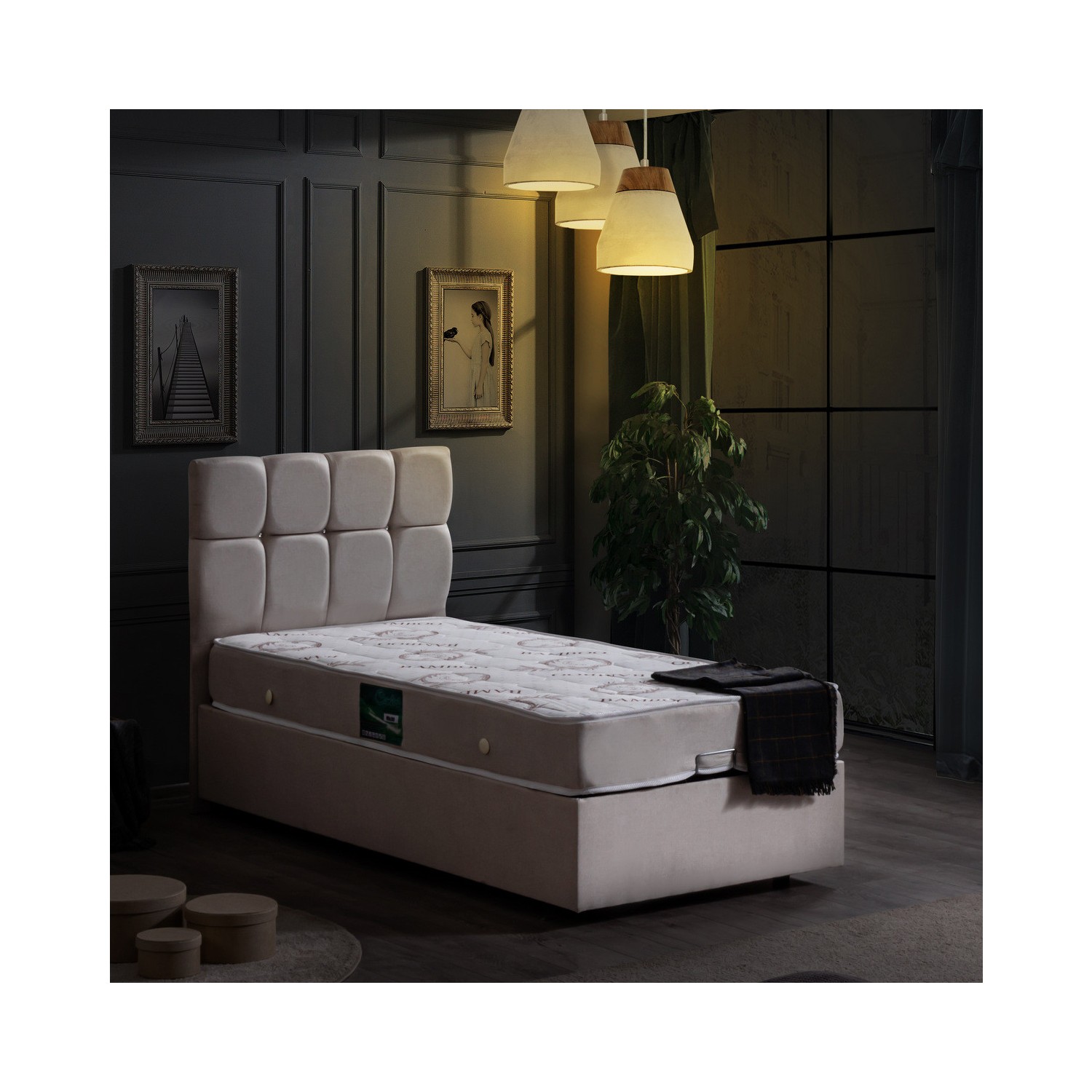 setay letto tek kisilik baza baslik comfort yatak seti fiyati