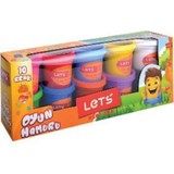 Lets 10 Renk Oyun Hamuru L83100 - 10 x 56 gr.