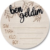 Bebebox Ben Geldim Doğum Plakası