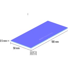 Mupa Termal Ped Sogutucu 0.5mm 50MM 100MM 1.3W/MK