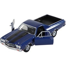 Vardem Oyuncak Metal 1970 Chevy El Camino Lacivert 1:24 Ölçek