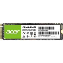 Acer FA100 256GB 300MB-2700MB M.2 PCIE SSD