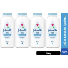 Johnsons Baby Bebek Pudrası 200GR (4 Lü Set)