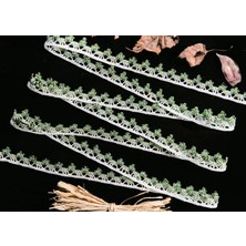 Alka Dantel 3710 Pamuk Yeşil Kopanaki  10 mt