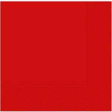 Hayaller Dükkanı Peçete Düz Desenli Ithal Kırmızı Pk:20