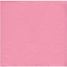 Hayaller Dükkanı Peçete Düz Desenli Pembe Pk:20