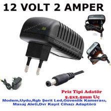 Moonkip Hhm  Için 12V 2 Amper 12V 2A Dvr Kamera Kayıt Cihaz Adaptör