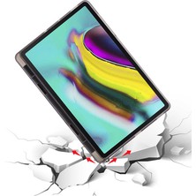 CoverZone Galaxy Tab A7 10.4 T500 2020 Tofu Folding Kalem Tutacaklı Standlı Kılıf Siyah