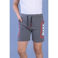 Toontoy Erkek Çocuk Beli Ayarlanabilir Cep Detaylı Baskılı Şort