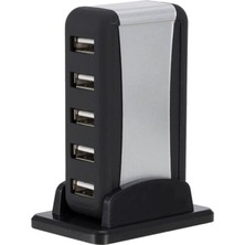 Wozlo 7 Port USB Çoklayıcı USB Hub Çoğaltıcı - Adaptörlü Pc Notebook