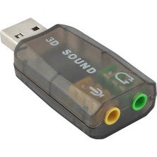 Wozlo 5.1 Sound USB Ses Kartı Virtual 3D Çevirici Dönüştürücü