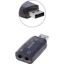 Wozlo 5.1 Sound USB Ses Kartı Virtual 3D Çevirici Dönüştürücü