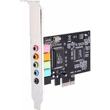 Wozlo Pci-E Ses Kartı 5.1 Kanal Pcı Express X1 Masaüstü Pc Ses Kartı