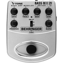 Behringer V-Tone BDI21 Bas Gitar Pre / Dı Box /  Modeler