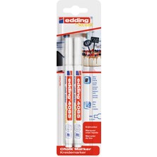 Edding 4085 Beyaz Tebeşir Chalk Kalem Seti 2'li