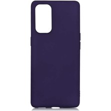 Gpack Oppo Reno5 Pro 5g Kılıf Premier Silikon Mat Koruma+Nano Glass Lacivert