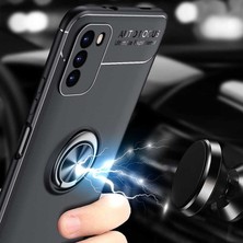 Case Street Xiaomi Poco M3 Kılıf Ravel Silikon Yüzüklü Mıknatıslı Bordo