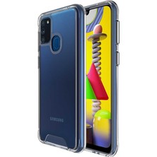 Gpack Samsung Galaxy M21 Kılıf Gard Nitro Şeffaf Sert Silikon Renksiz