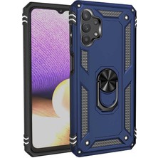 Case Street Samsung Galaxy A32 Kılıf Vega Tank Koruma Standlı Yüzüklü Mıknatıslı Lacivert